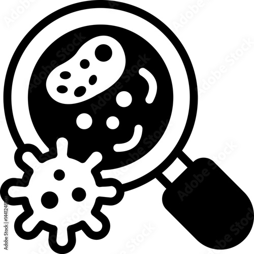 medical research illustration on a white background     
