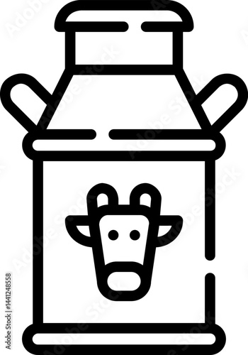 milk tank illustration on a white background     