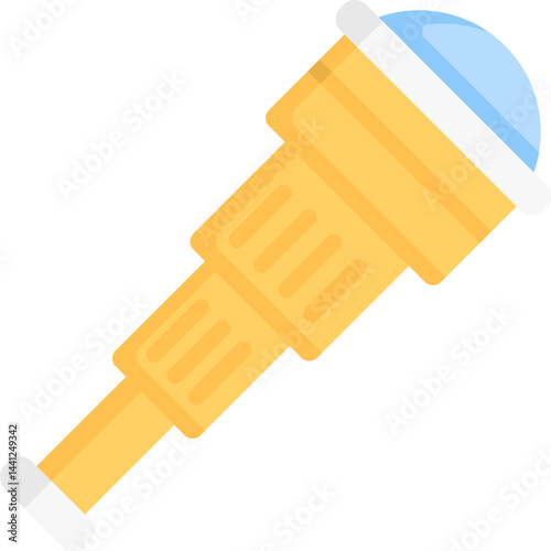 monocular illustration on a white background     