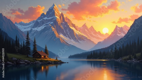 Tranquil Reflections of Nature's Majesty