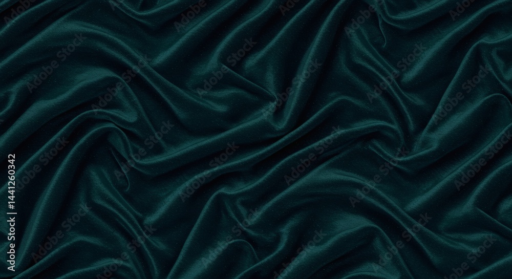 Fototapeta premium A seamless pattern capturing the rich texture of crumpled velvet fabric. The surface displays soft highlights and deep shadows, emphasizing the luxurious and plush feel of velvet in rich, deep colors.