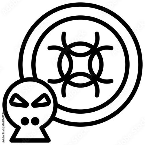 Toxic Outline Icon