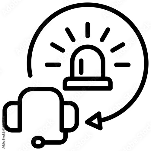 Emergency Service Outline Icon