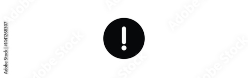 exclamation mark sign. exclamation point icon silhouette vector flat illustration
