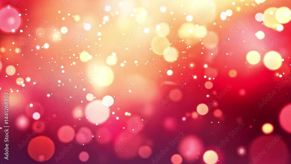Warm Bokeh Background with Sparkling Particles