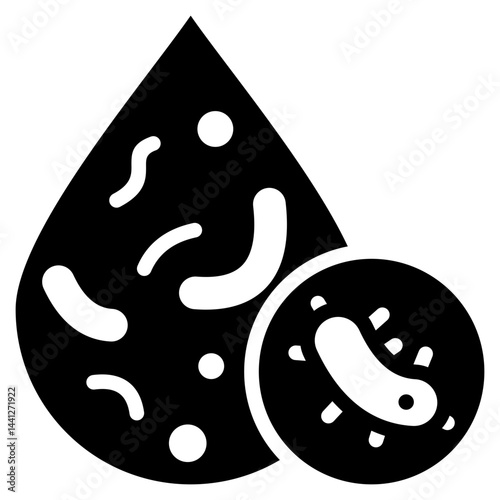 Contamination Glyph Icon