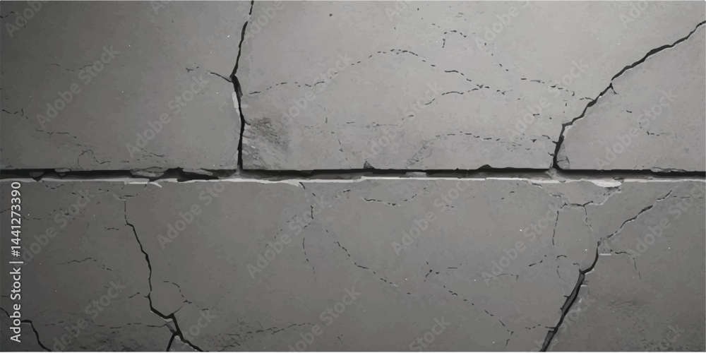 Obraz premium The Cracks Grunge Urban Background.Texture Vector.Dust Overlay Distress Grain ,Simply Place illustration over any Object to Create grungy Effect .abstract,splattered , dirty,poster for your design.