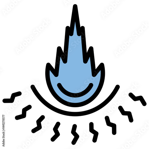 Impact Blue Black Icon