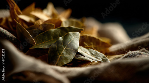 Dried bay leaves