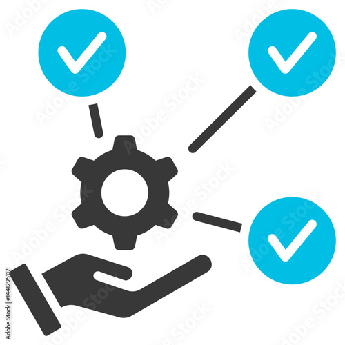 Amenities Glyph Blue Grey Icon