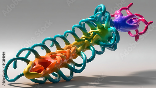 Scientific representation of the androgen receptor and its activation by anabolic steroids