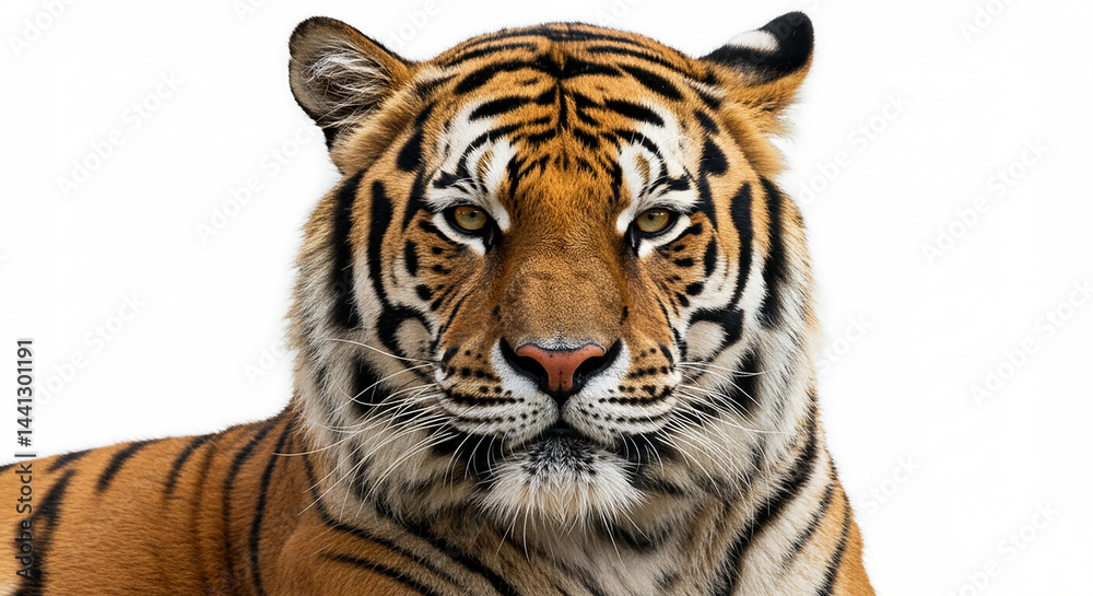 Fototapeta premium Tiger isolated on a white background