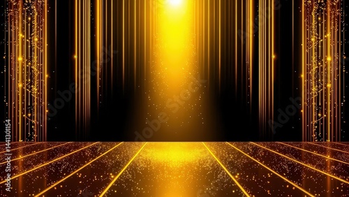 stage with spotlight