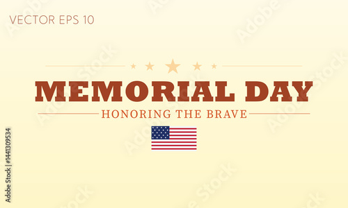 Memorial Day Honoring the Brave Flag Tribute
