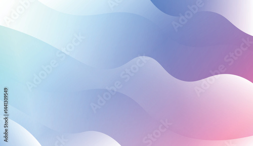 Modern Waves. Futuristic Technology Style Background. Design For Your Header Page, Ad, Poster, Banner. Vector Illustration with Color Gradient.
