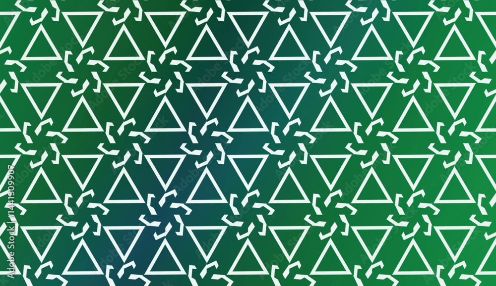 Fototapeta premium Template With Geometric Pattern. Vector Illustration. Triangles Style. Colorful Gradient Background
