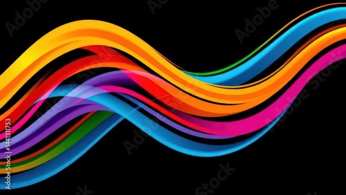abstract colorful wave background