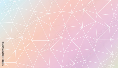 Decorative background with triangles. Decorative design For interior wallpaper, smart design, fashion print. Vector illustration. Abstract Gradient Soft Colorful Background.