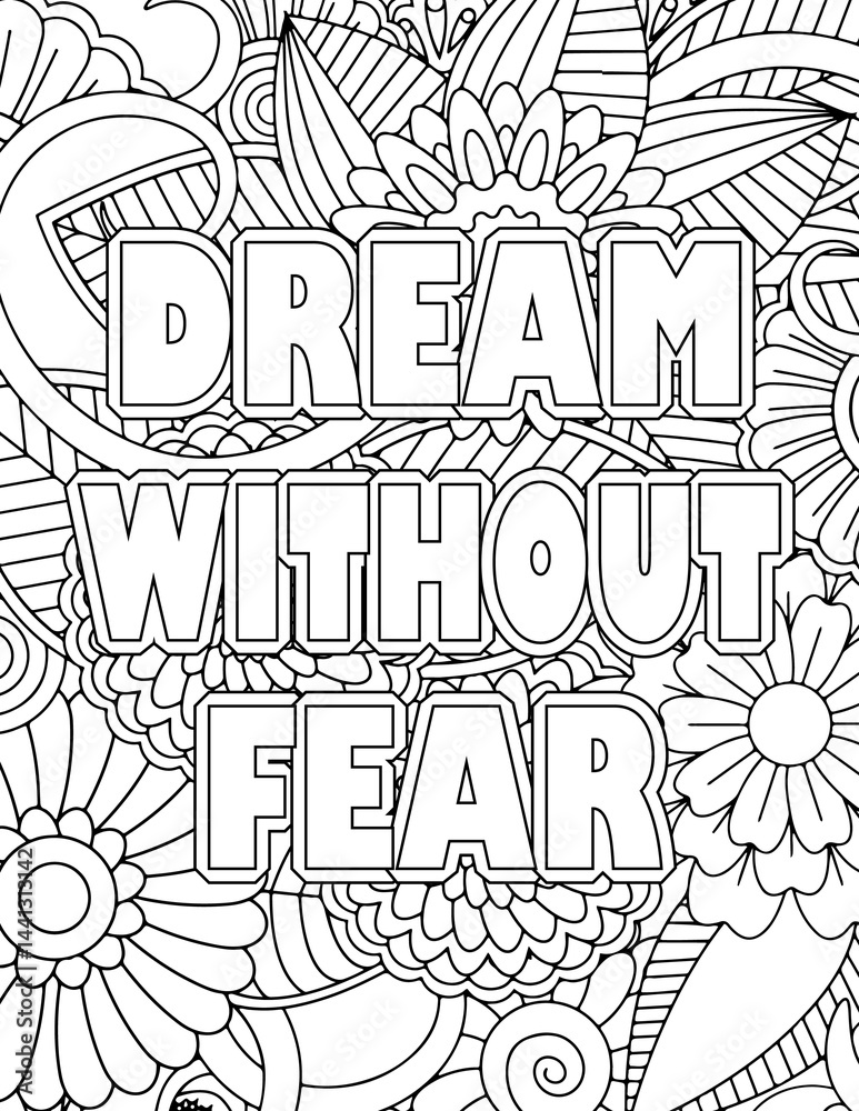 Fototapeta premium Gym-Motivational Quotes Coloring book Cover Pages