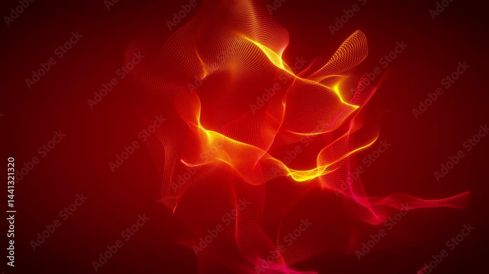 4k science fiction background with smooth looped animation of glowing particles, shining bokeh sparkles.