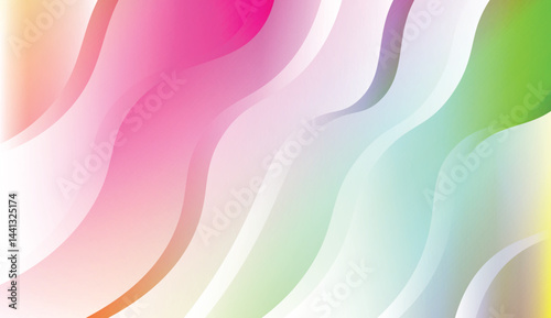 Modern Waves. Futuristic Technology Style Background. For Cover Page, Landing Page, Banner. Vector Illustration with Color Gradient.