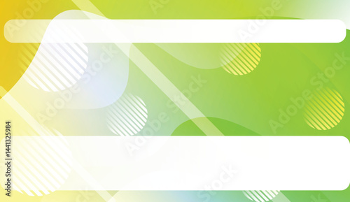 Wavy Background with Lines, Circle. For Cover Page, Landing Page, Banner. Vector Illustration