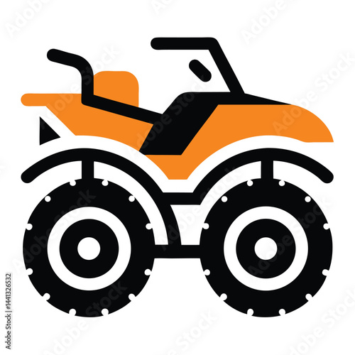 Atv icon isolated on white background

