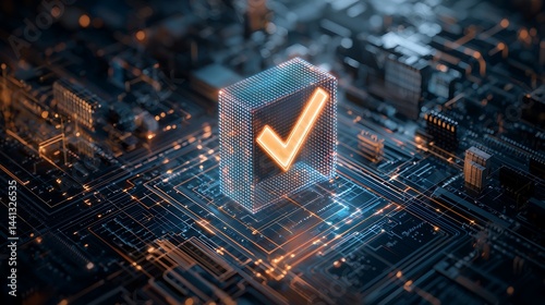 Approved digital circuit.  Verification on a motherboard