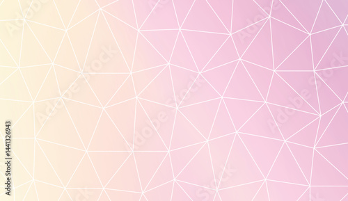 Modern elegant background with polygonal elements. For interior wallpaper, smart design, fashion print. Vector illustration. Creative gradient color.