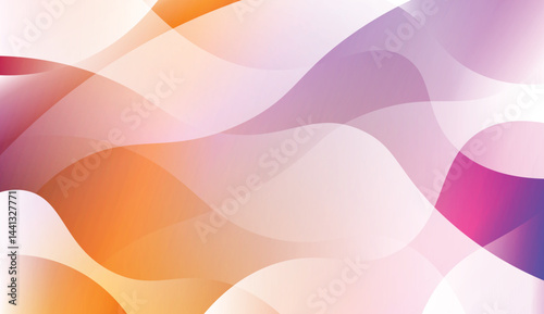 Wave Abstract Background. For Your Design Wallpaper, Presentation, Banner, Flyer, Cover Page, Landing Page. Vector Illustration with Color Gradient.