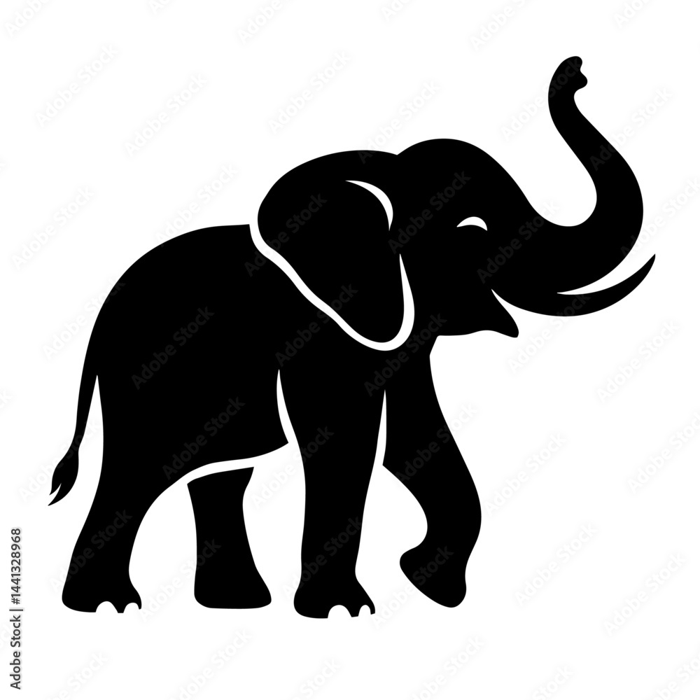 Obraz premium black and white vector silhouette