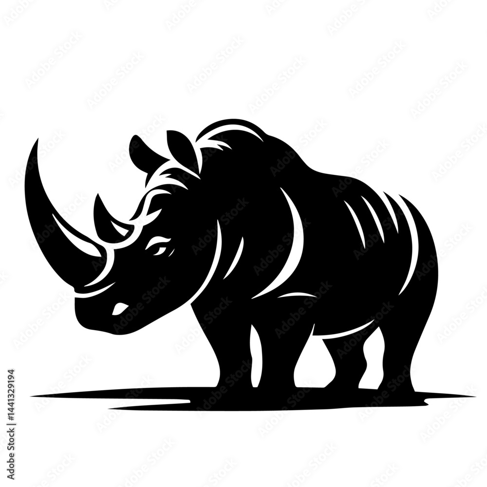 Fototapeta premium black and white vector silhouette