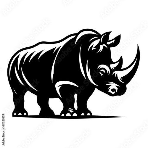 black and white vector silhouette