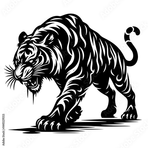 black and white vector silhouette photo