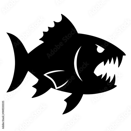 black and white vector silhouette