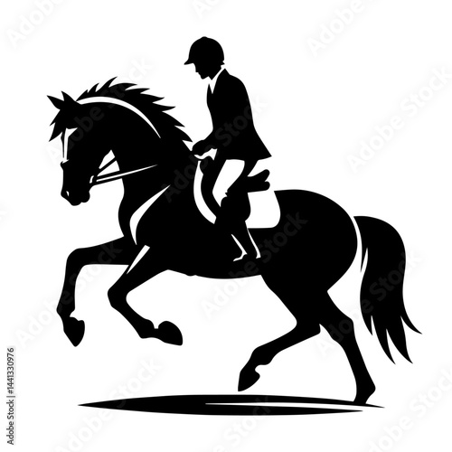 black and white vector silhouette