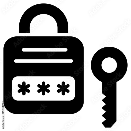 Access Code Glyph Icon
