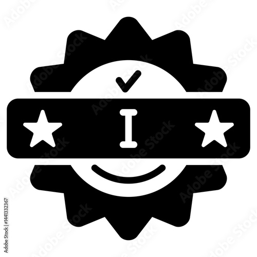 First Class Glyph Icon