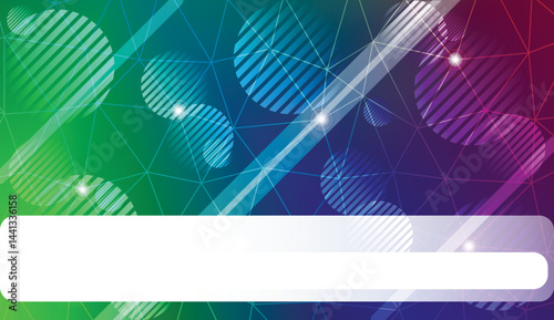 gradient color illustration in a triangles, line, circle, space for text style. Smart business design. Vector illustration.