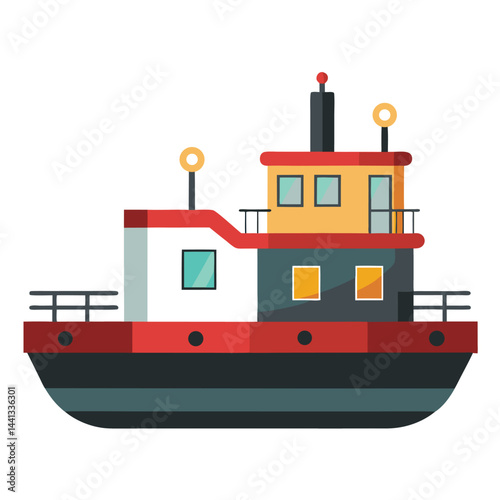 Barge icon isolated on white background
