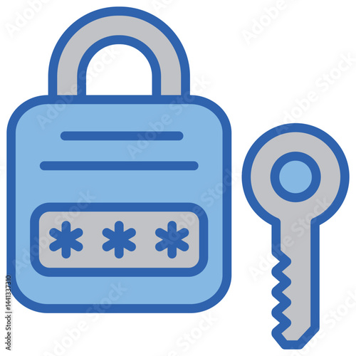 Access Code Blue White Icon