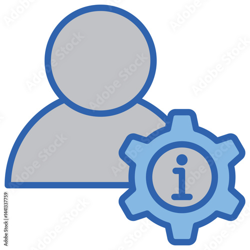 Personal Blue White Icon
