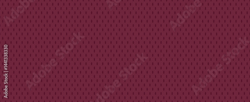 Burgundy Hockey Jersey Texture Seamless Vector Pattern. Sports Background. Athletic Mesh Fabric Close-Up. Breathable and Moisture Wicking Sportswear Textile.