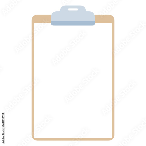 clipboard with blank paper