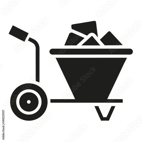 Barrow icon isolated on white background