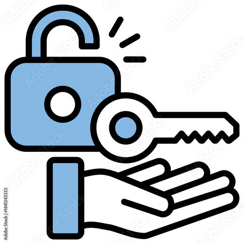 Access Blue Black Icon