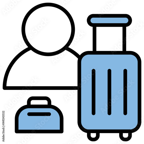 Guest Blue Black Icon