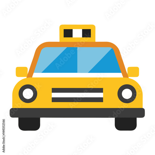 Cab icon isolated on white background