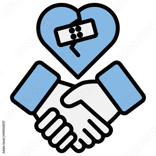 Forgiveness Blue Black Icon
