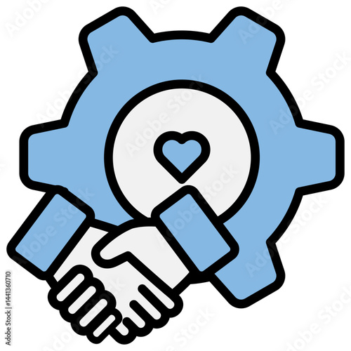 Respect Blue Black Icon
